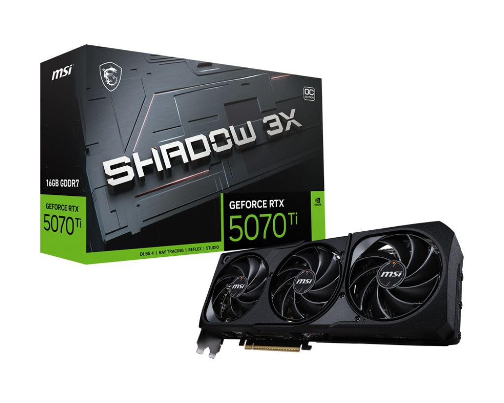 MSIВидеокартаGeForceRTX5070TiSHADOW3XOC16ГБ(RTX5070Ti16GSHADOW3XOC)