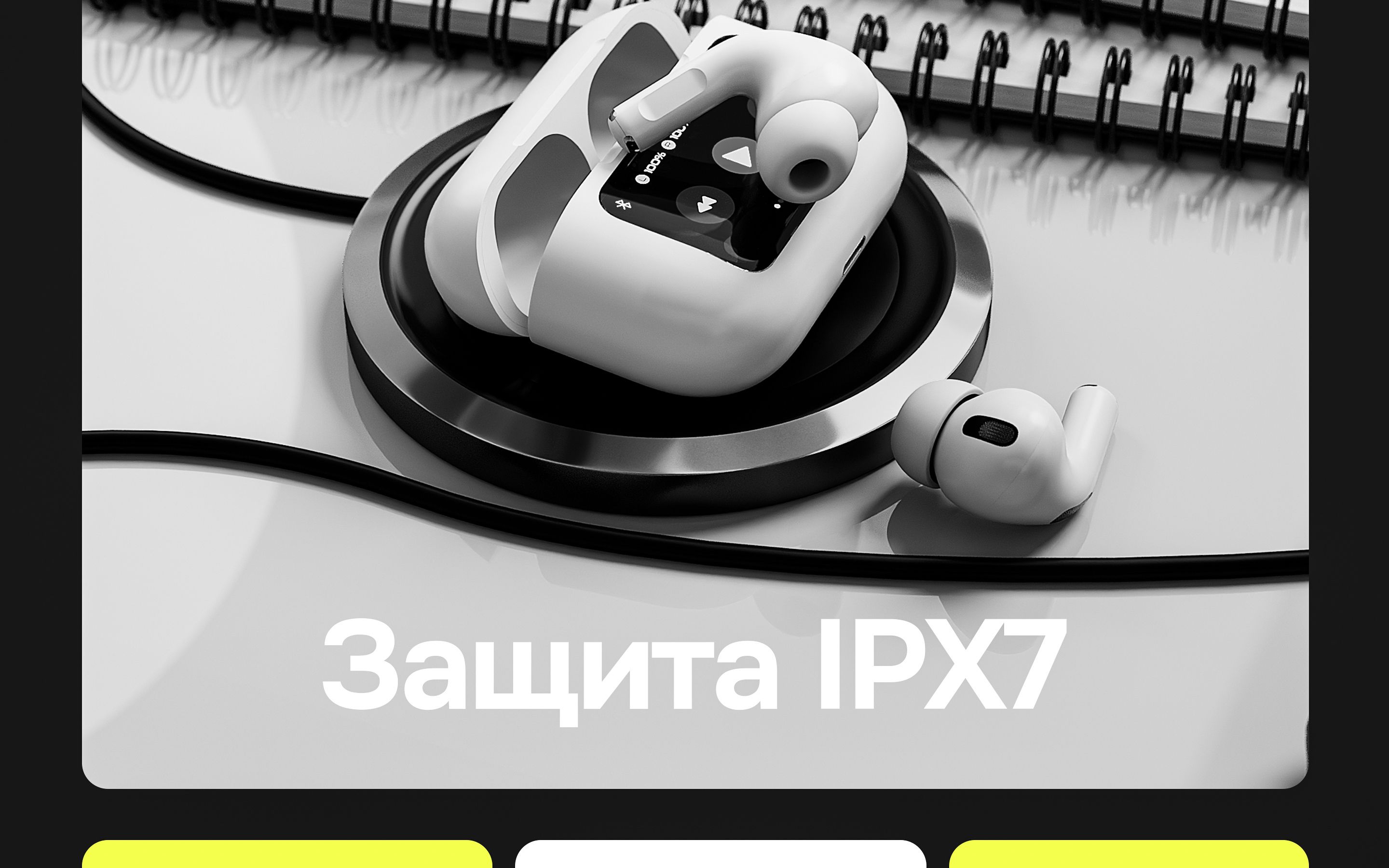 Наушники беспроводные с экраном bluetooth M5 для телефона с шумоподавл(图8)