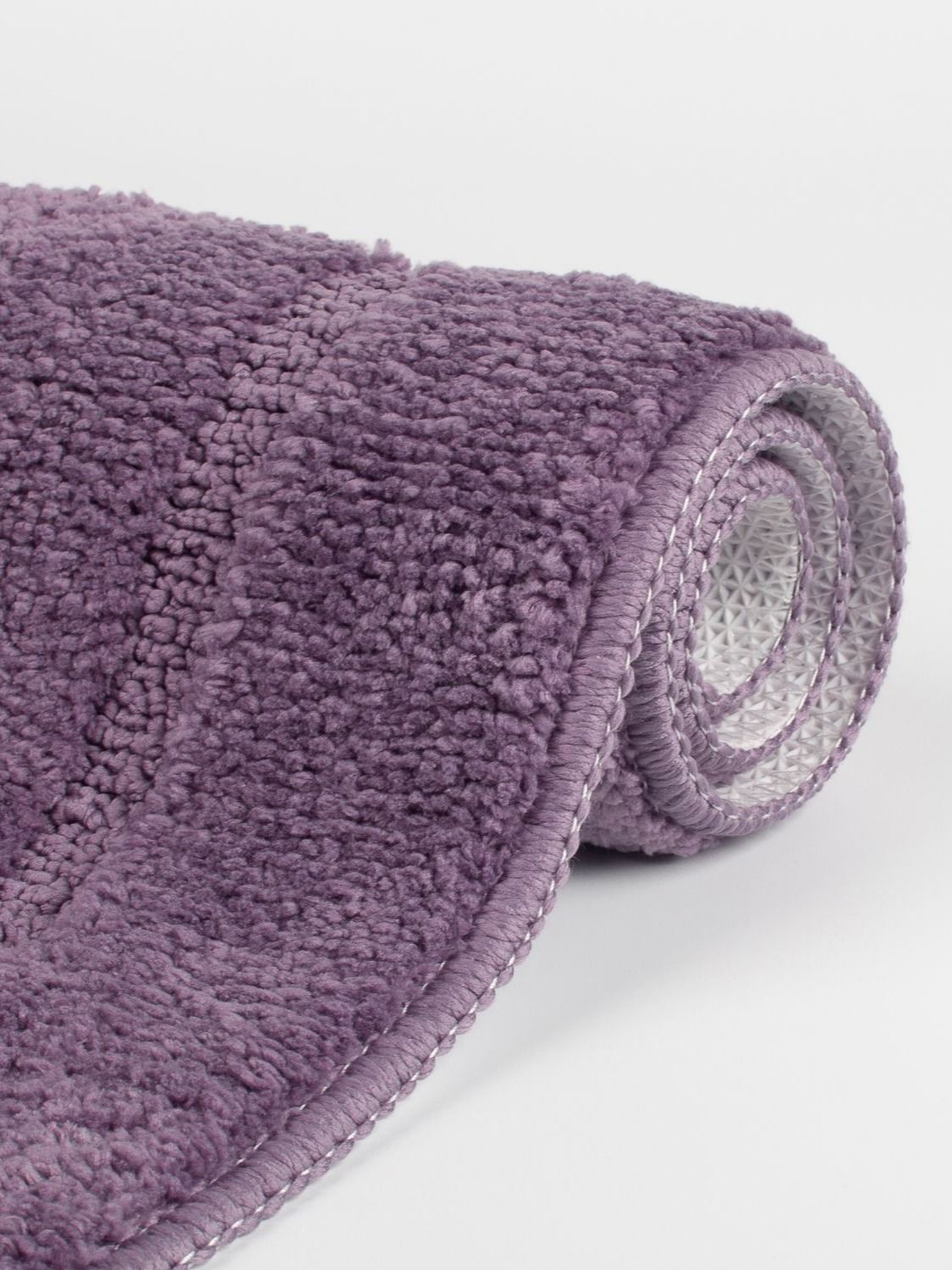 Фото товара на маркетплейсе ozon Коврик для ванной комнаты и туалета 45х65 см, из микрофибры, с коротким ворсом, противоскользящий, фиолетовый, DDIS, PSQS01Mi12