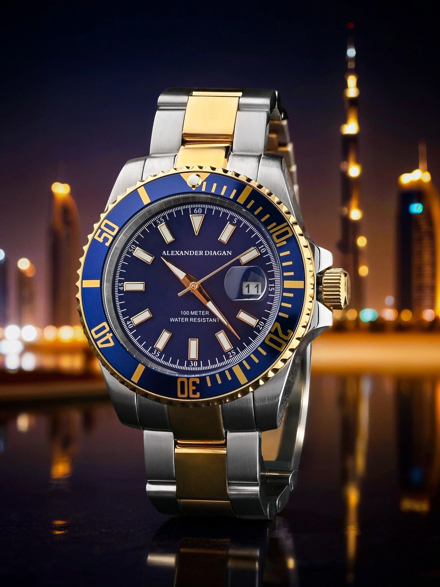 ПремиальныенаручныечасымужскиескварцевыммеханизмомяпонскойкомпанииMiyotaсдатойисекунднойстрелкой