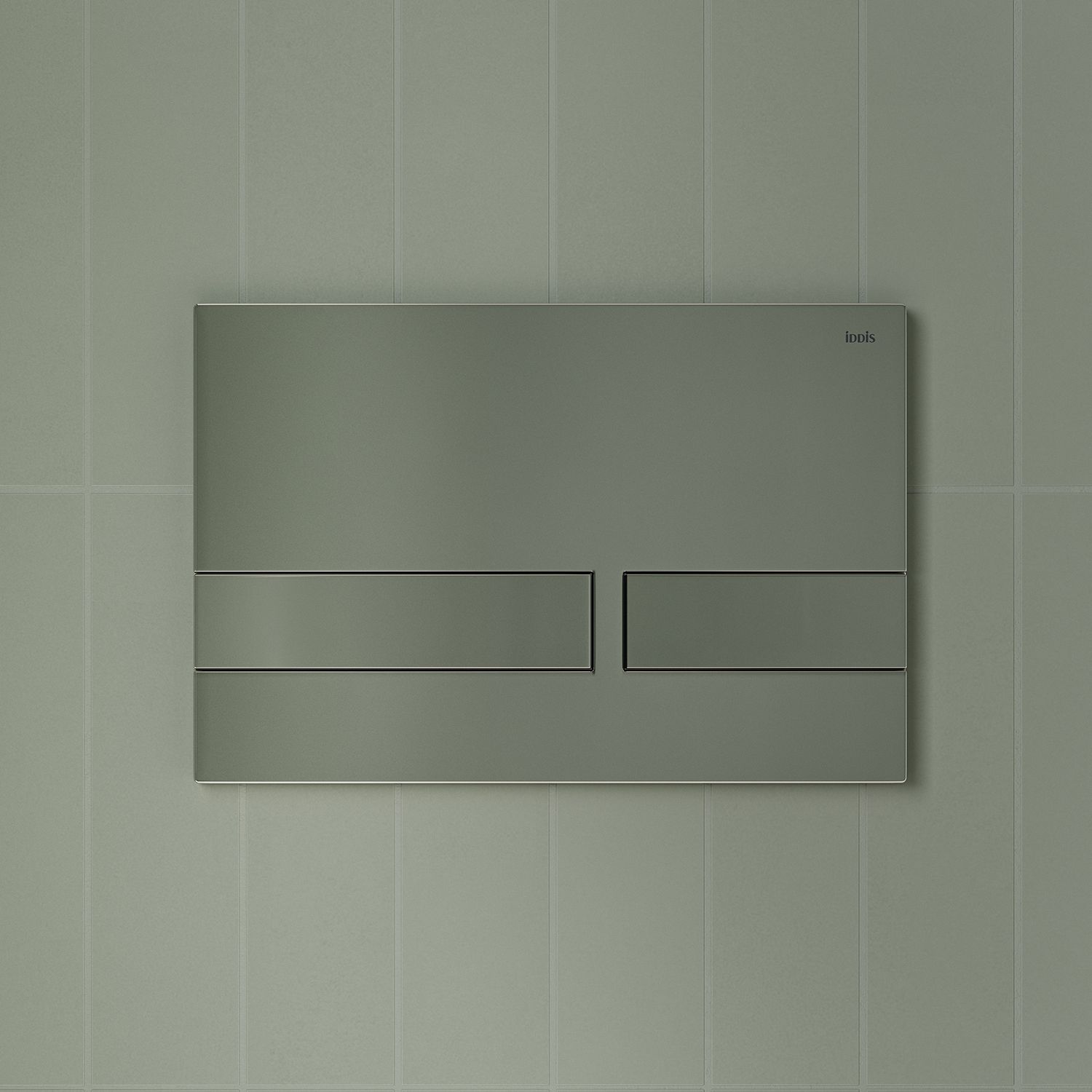 Фото товара на маркетплейсе ozon Кнопка смыва для инсталляции IDDIS, ABS-пластик, глянцевый хром, Unifix, UNI06CHi77