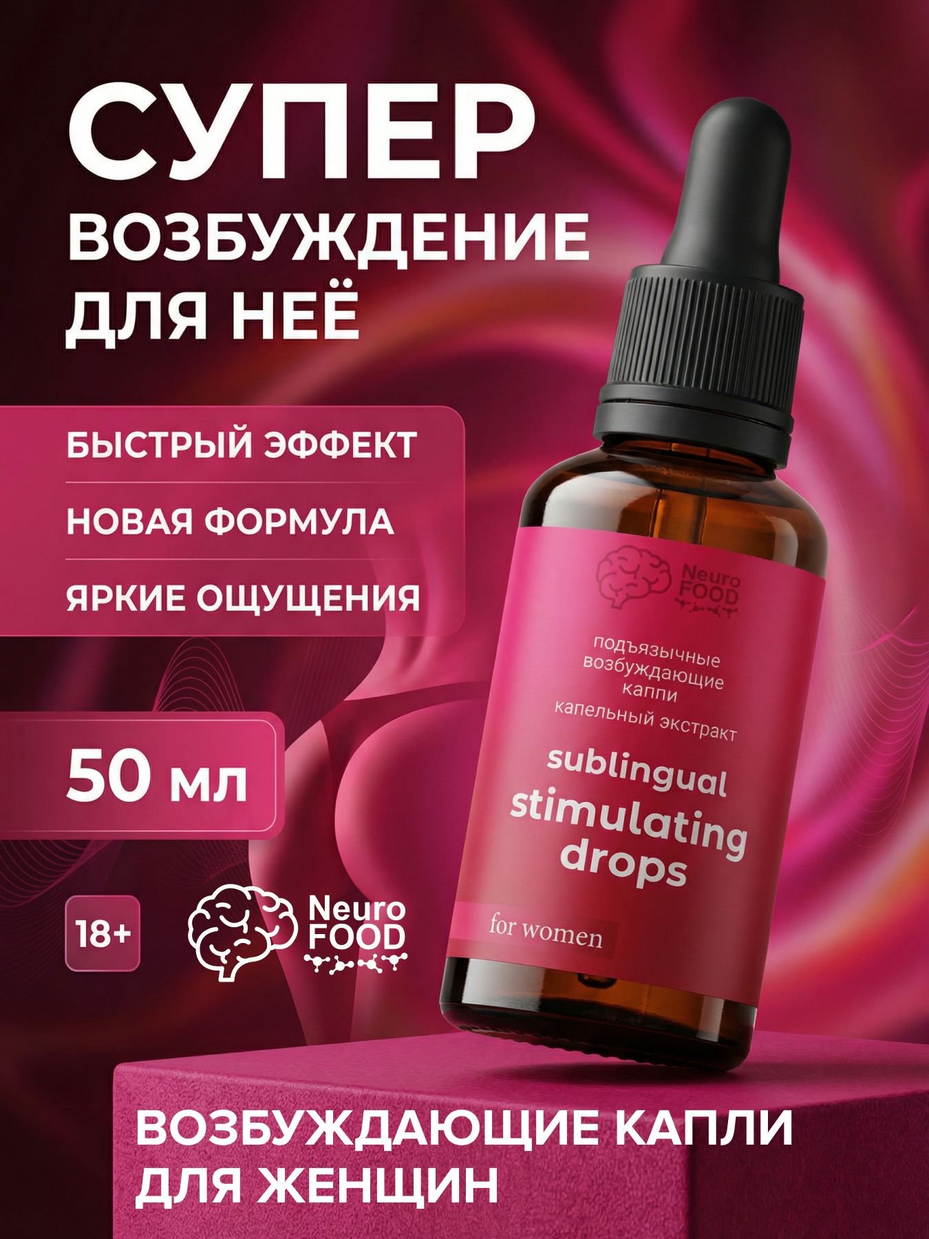 Возбудитель для женщины капли подъязычные