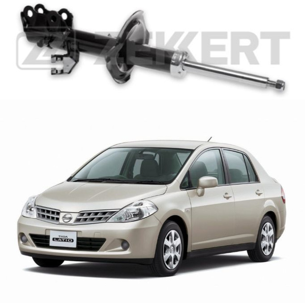 Амортизаторы передние лев/прав цена за (комплеки 2шт) Nissan Tiida (C11 ...