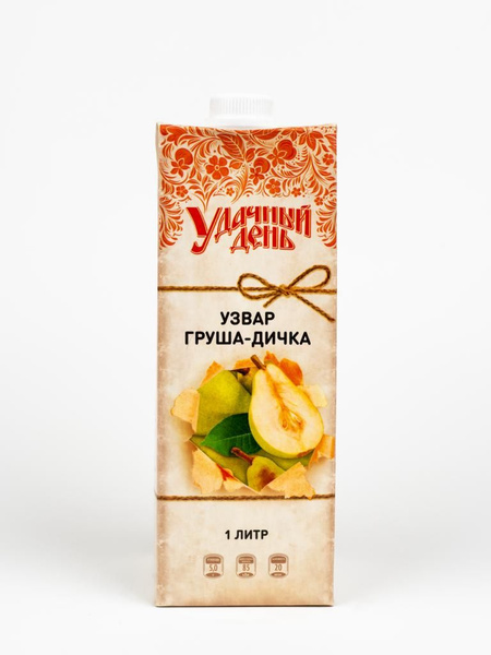 Узвар Удачный день Груша-дичка, 12 шт по 1л купить на OZON по низкой ...