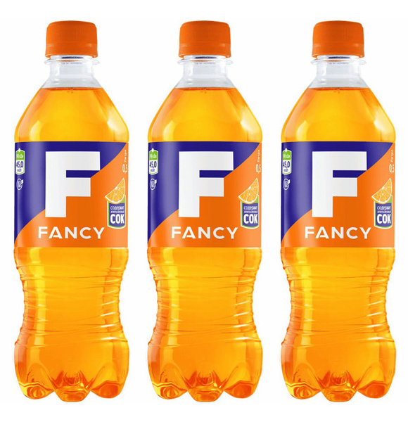 Газированный Напиток Fancy Апельсин, 3 шт по 500 мл - купить с ...