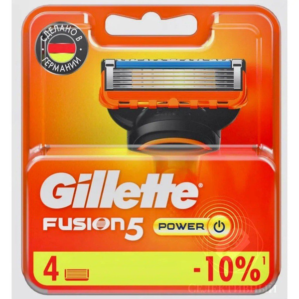 Gillette Fusion 5 Cменные кассеты для мужской бритвы, 4 шт, с 5 ...