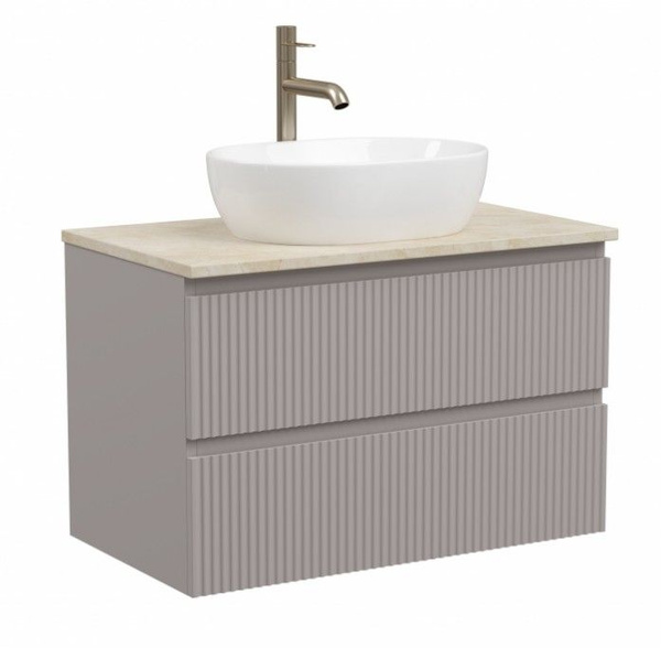 SANCOS Тумба с раковиной и столешницей Snob R 80 SNR80SM+TT80A2X+CN6019 ...