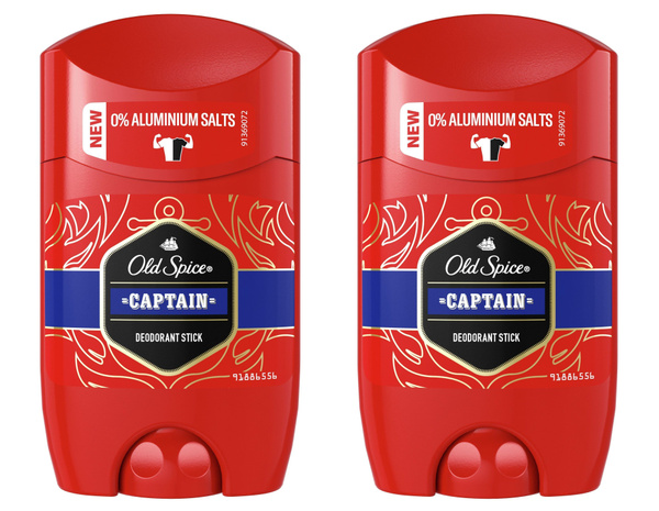 Old Spice Captain Дезодорант в стике мужской, 2 x 50 мл (2 штуки ...