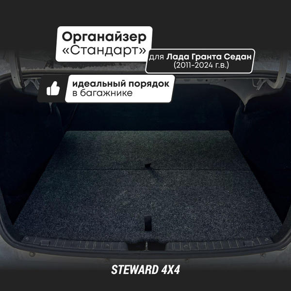 Органайзер Стандарт в багажник автомобиля Гранта Седан (2011-2024 г.в ...