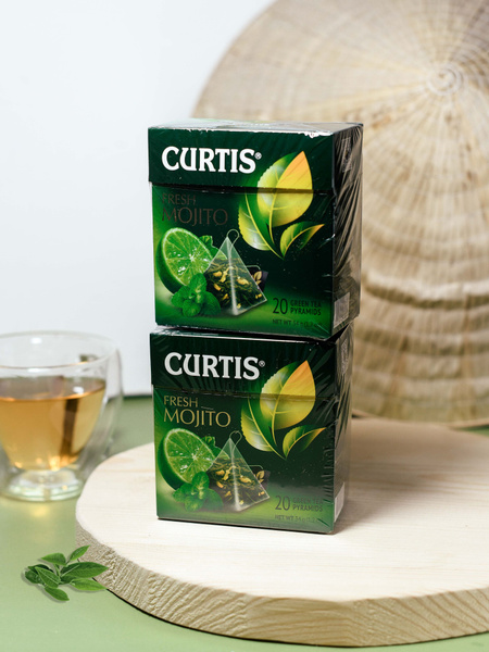 Чай зелёный CURTIS Fresh Mojito 2 шт. по 20 пир. (04/26)упак №2А ...