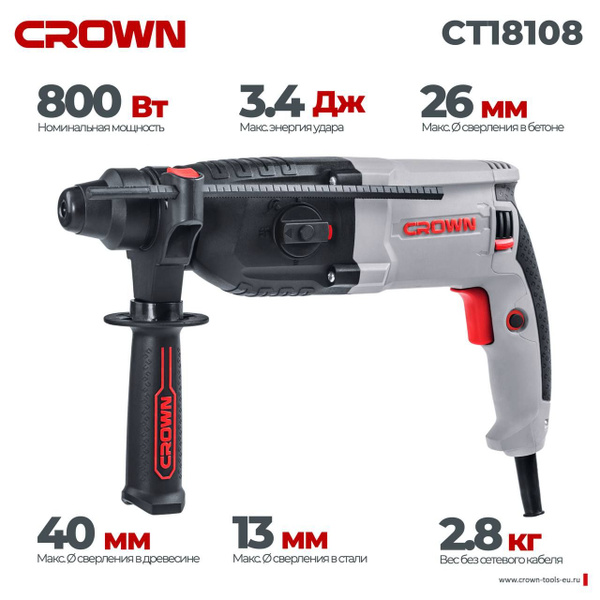 Перфоратор CROWN CT18108 BMC - купить в интернет-магазине OZON с ...