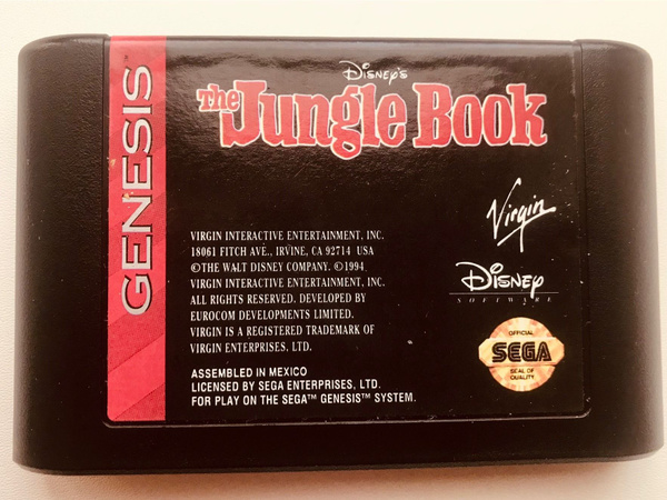 Книга джунглей (The Jungle Book) Sega 16 Бит регион NTSC-U - купить по ...