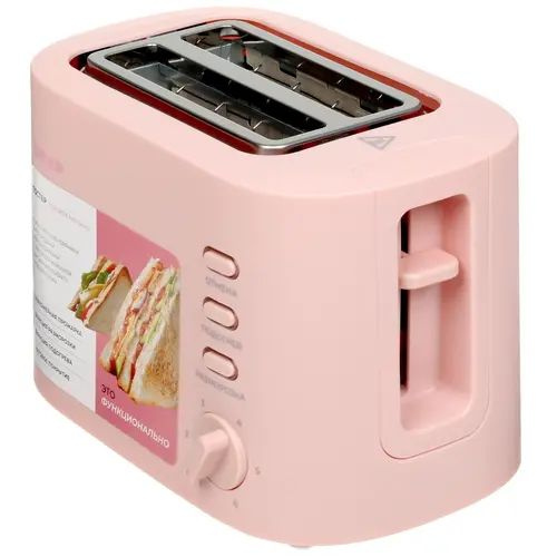 Тостер DEXP TS-815RDW Matt Series, розовый купить по выгодной цене в ...