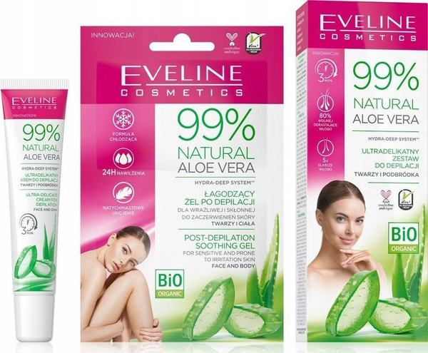 Eveline Cosmetics Набор для депиляции лица и подбородка 99% Natural ...