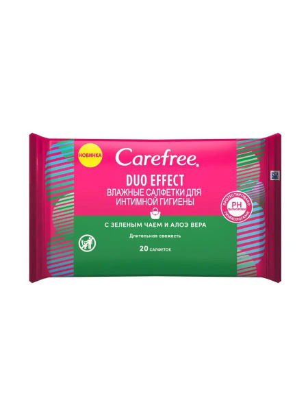Carefree Влажные салфетки 20 шт - купить с доставкой по выгодным ценам ...