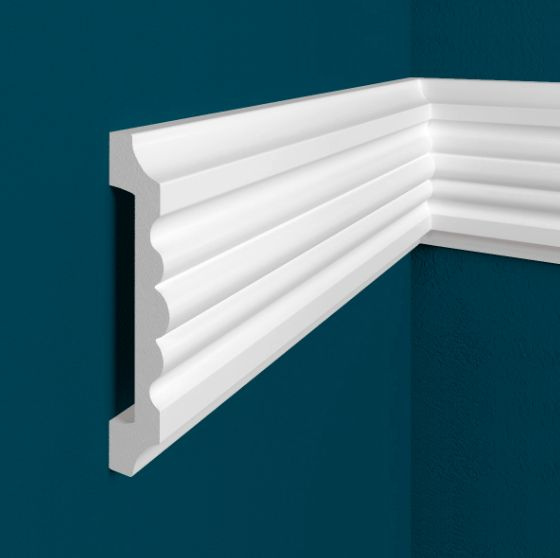 Молдинг Перфект PP61 23x100 мм настенный декоративный под покраску ...