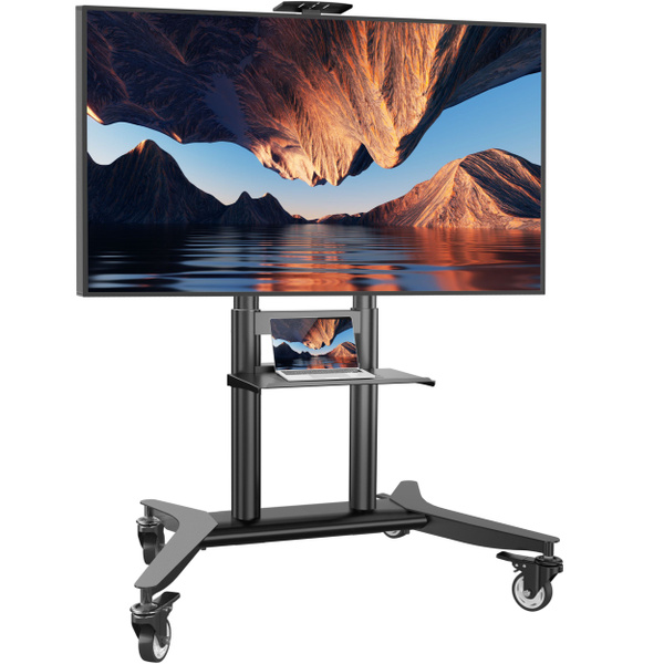 ONKRON TS1871 55"-90" стойка для телевизора напольная мобильная, черная ...
