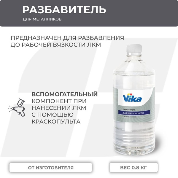 Разбавитель автоэмали Vika по низкой цене с доставкой в интернет ...