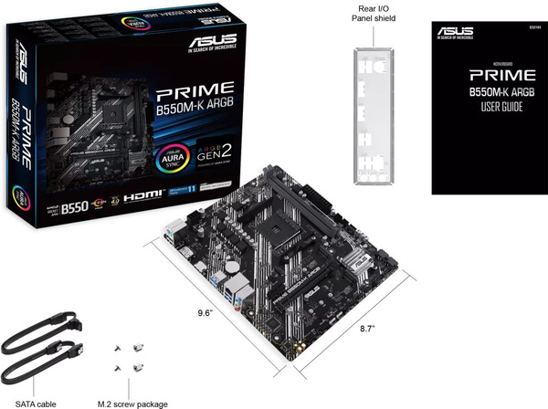 Материнская плата ASUS PRIME B550M-K ARGB купить по низкой цене с ...