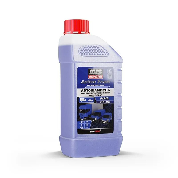 Автошампунь AVS Шампунь для бесконтактной мойки 1л "Active Foam Plus ...