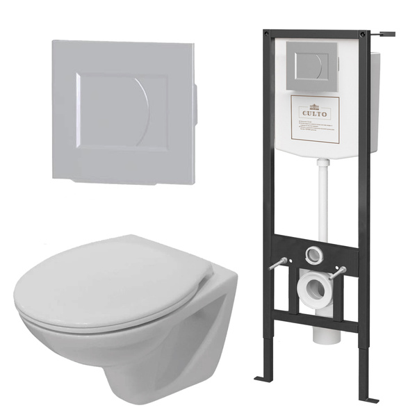 Комплект унитаза c инсталляцией Culto, направление выпуска ...