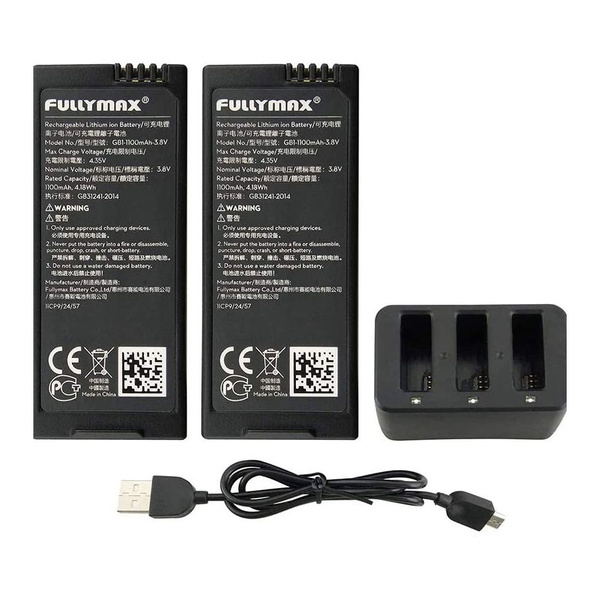 2PCS 3.8V 1100 мАч оригинальный литиевый аккумулятор с зарядным ...