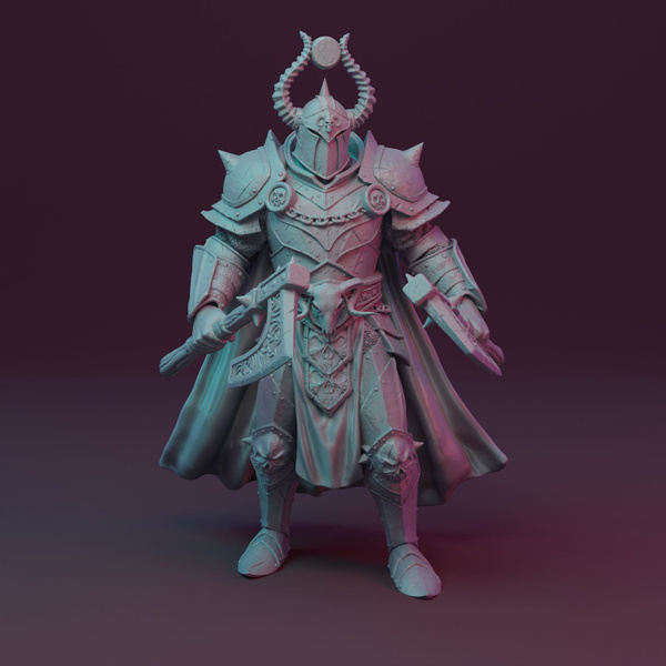 Миниатюра "Темный рыцарь" (Dark Knight) ДнД DnD Pathfinder Warhammer ...