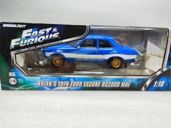 Greenlight 1/18 Scale 19022 Brian's 1974 Ford Escort RS2000 MK1 Fast & Furious