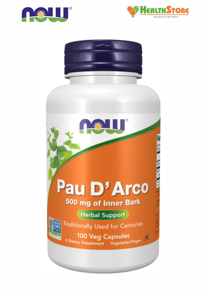 NOW Pau D Arco 500мг 100 капсул Пау де Арко Кора муравьиного дерева ...