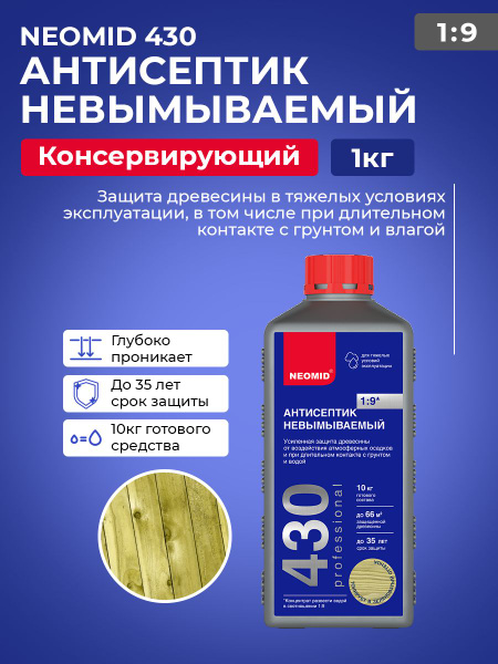 Строительный антисептик Neomid Невымываемый - купить по выгодной цене в ...