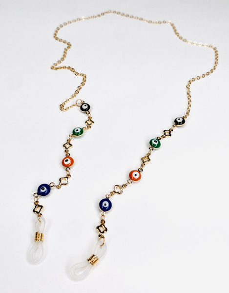 Металлическая цепь цепочка для очков, золотая цепочка для очков с ...