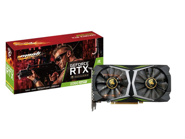 Видеокарта MANLI GeForce RTX 2060 SUPER, 8 ГБ PCI Express Видеокарта MANLI GeForce RTX 2060 SUPER, 8 ГБ PCI Express