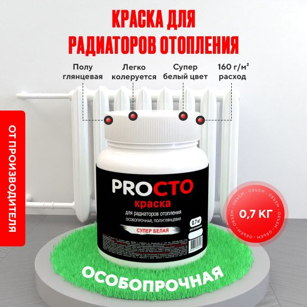 Краска для радиаторов отопления, батарей и труб белая полу глянцевая ...