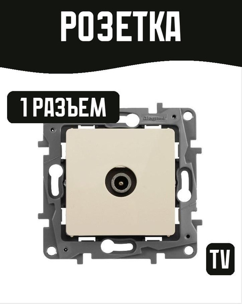 Розетка с разъемом для TV - купить по низкой цене в интернет-магазине ...