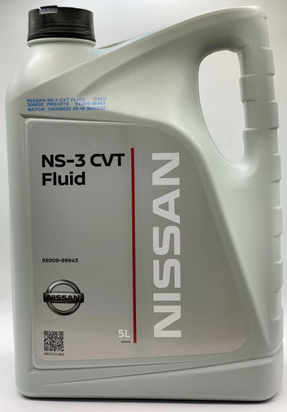 Трансмиссионное масло Nissan NS-3 CVT Fluid 5 л - купить по выгодной ...