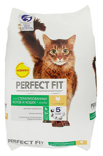Корм для стерилизованных котов и кошек Perfect Fit Курица 10 кг ...