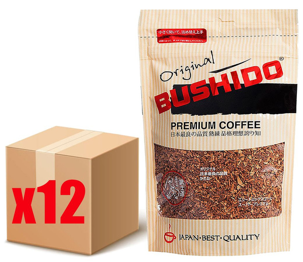 Кофе растворимый Bushido Original в м/у, 75г х 12шт - купить с ...
