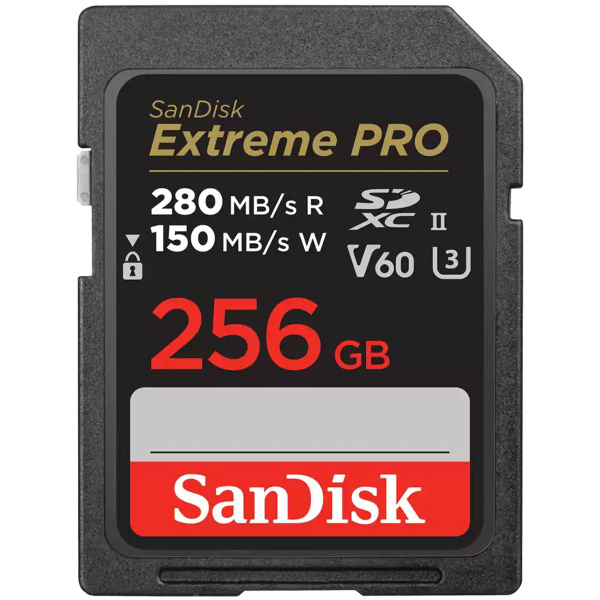 Карта памяти для фотоаппарата SanDisk SDXC Extreme PRO V60 U3 256GB ...