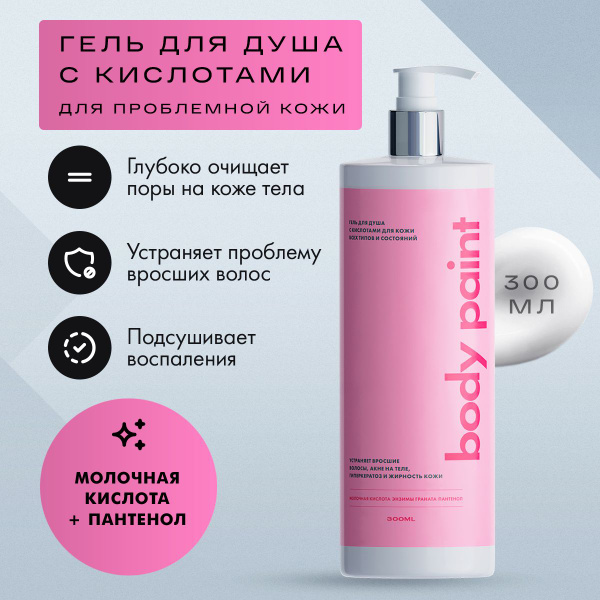 Гель для душа с кислотами Body Paint, гель для тела YOU NEED IT для ...