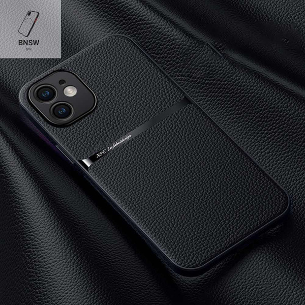Кожаный чехол для iPhone 11,Магнитная ударопрочная задняя крышка на ...