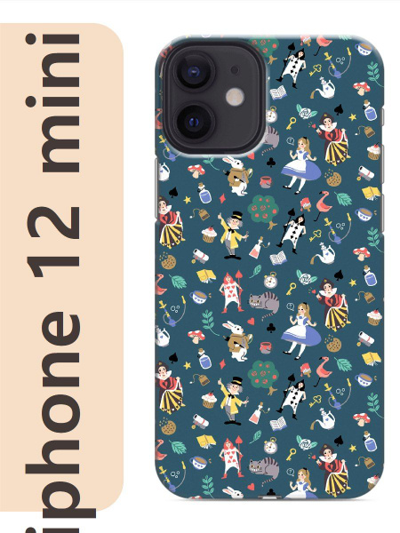 Чехол на iphone 12 mini алиса в стране чудес фон 543 - купить с ...