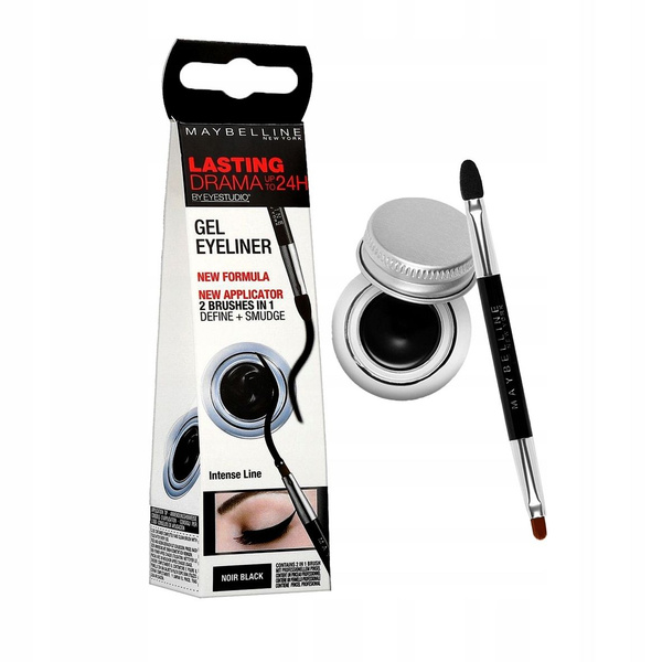 Maybelline New York Гелевая подводка Eye Studio Lasting Drama, черный ...