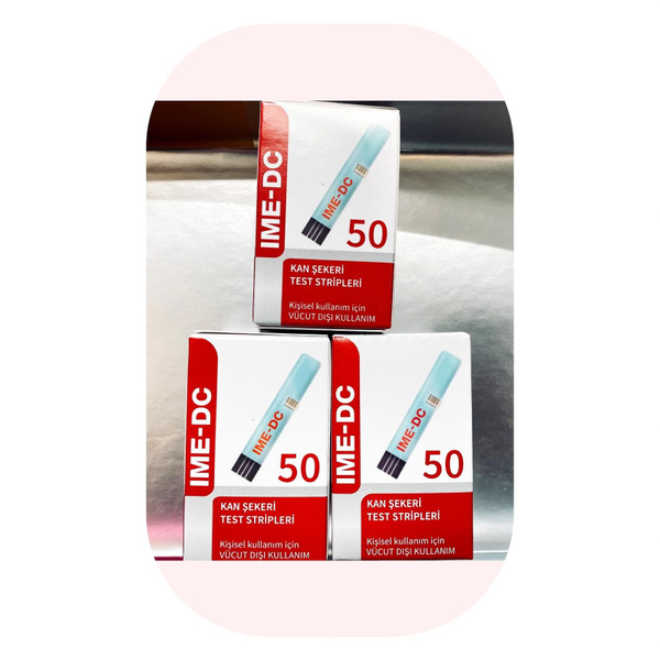 3 kutu Ime-Dc Strip Kan Sekeri olcum Cubugu 50'li / Тест-полоски IME-DC ...