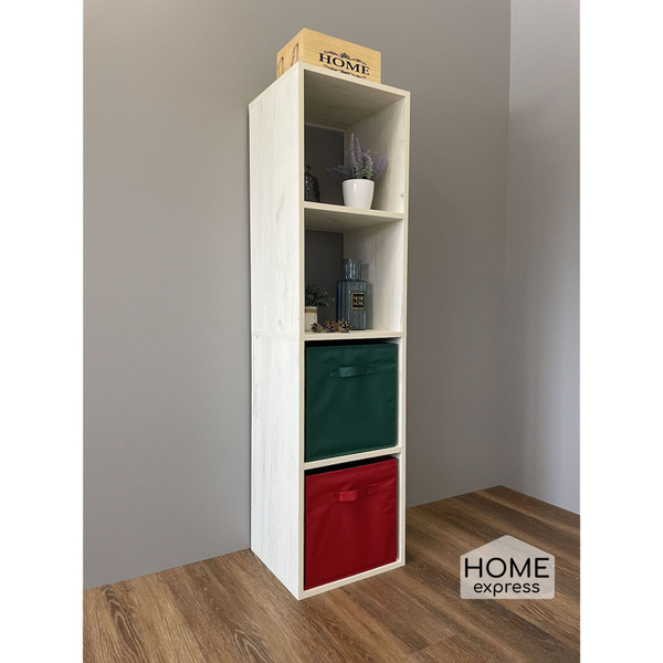 Стеллаж Стеллаж_HOME-ECO-080_HOME express_7_белый, 36.2х33х140 см, HOME ...