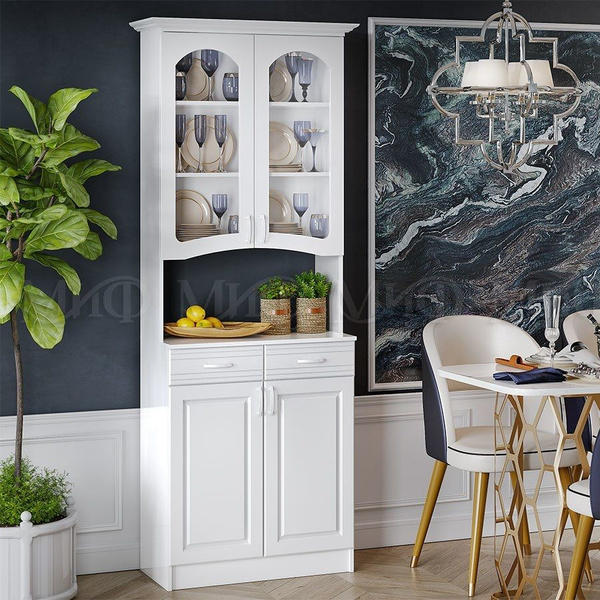 Буфет Фабрика МИФ 2-х створчатый Констанция 80x43x225 см купить c ...