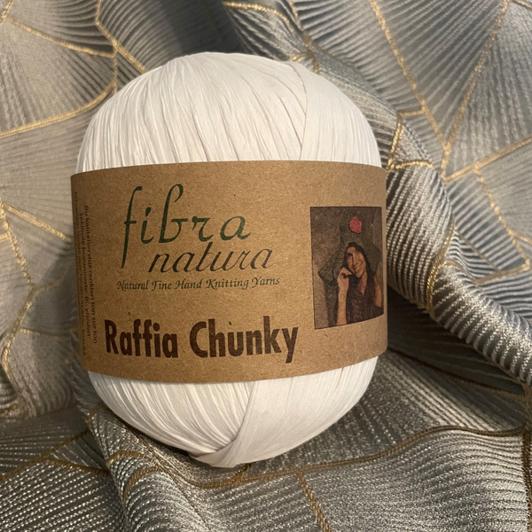 Пряжа Fibra Natura Raffia Chunky (фибра натура Рафия чанки), 114-01 ...