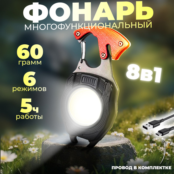 Фонарь карманный с магнитом и карабином - купить с доставкой по ...