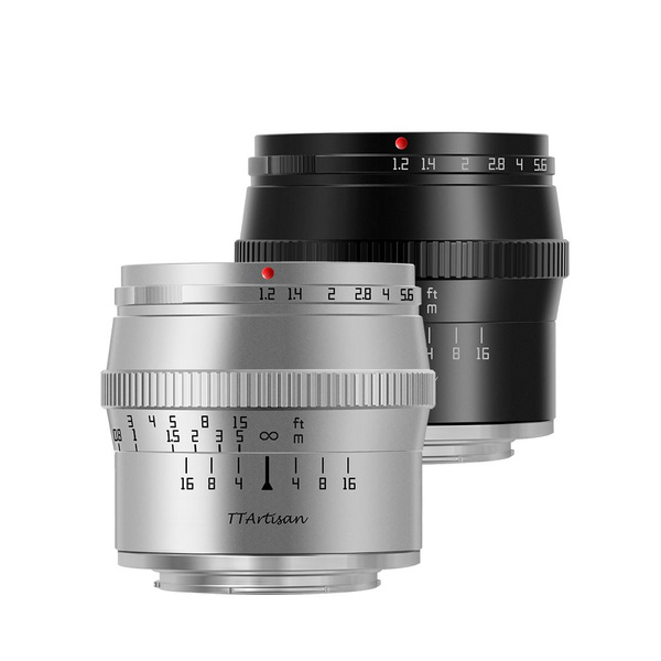 Объектив TTartisan 50mm F1.2 APS-C MF для Canon M50 RF Nikon Z Sony E ...