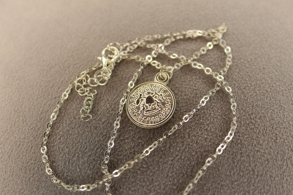 BlingUniverse Подвеска на Цепочке Серебристая Монета - купить с ...
