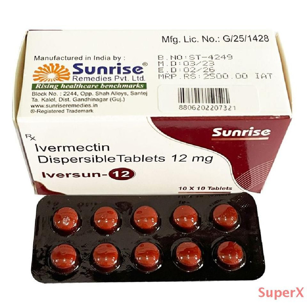 Ивермектин 12 мг Санрайз / Ivermectin Sunrise 100 таб - купить с ...